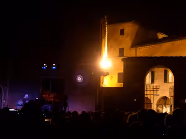 Una foto del concerto di Ludovico Einaudi a Longiano il 31/7/2006