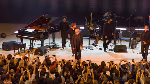 Ludovico Einaudi at a concert in Moscow, 12 September 2014
