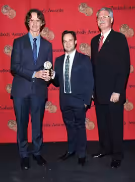 PHOTO CREDIT: ANDERS KRUSBERG / PEABODY AWARDS Jay Roach, Danny Strong, and Horace Newcomb, 72nd Annual Peabody Awards Luncheon Waldorf-Astoria Hotel May 20, 20 (2013)
