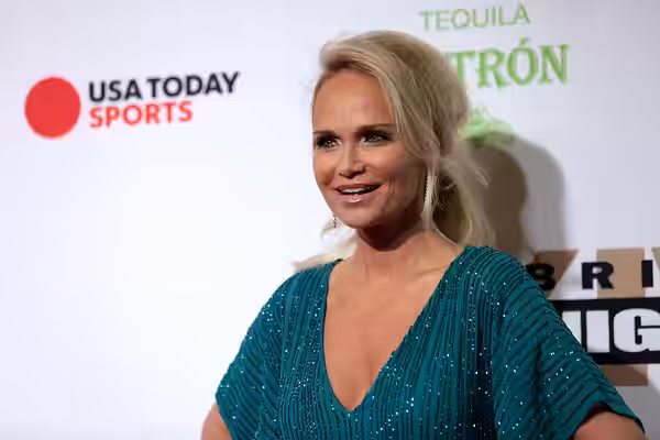 Kristin Chenoweth on the red carpet at Celebrity Fight Night XXIV at the JW Marriott Desert Ridge Resort &amp; Spa in Phoenix, Arizona. Please attribute to Gage (2018)