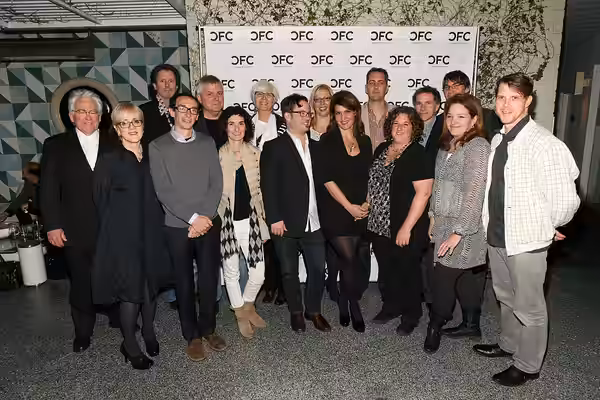 Participants of the 2011-2012 Telefilm Canada Features Comedy Lab, with Ron Yerxa, Nia Vardalos and Carolle Brabant. To learn more about the Canadian Film Centr