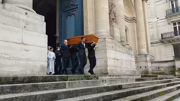 Obsèques de Niels Arestrup à l'église Saint-Roch de Paris. (2024)
