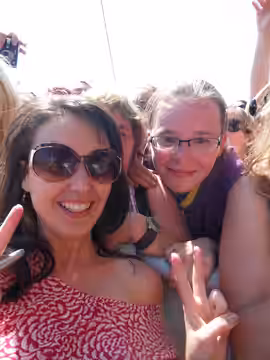 Karen Hassan and me. Follow me on twitter @Sarahwinterman (2011)