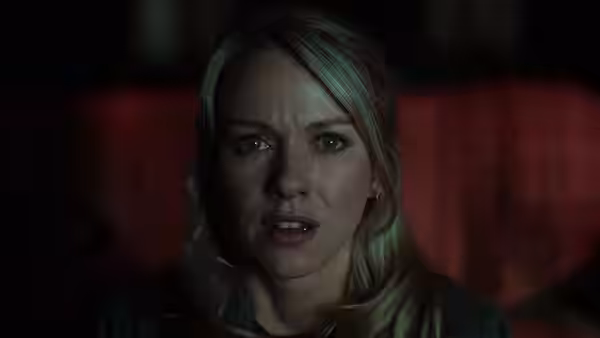 Rachel Keller (Naomi Watts) with a concerned expression on her face