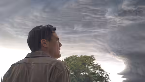 Curtis LaForche (Michael Shannon) stands in the rain watching dark clouds fill the sky