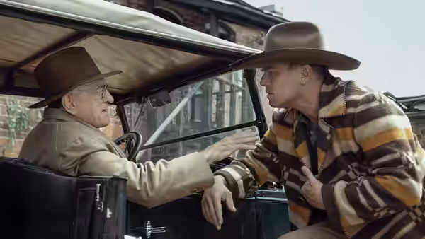 Leonardo DiCaprio as Ernest Burkhart in Killers of the Flower Moon (2023)