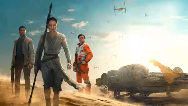 A scene from Star Wars: The Force Awakens (3)