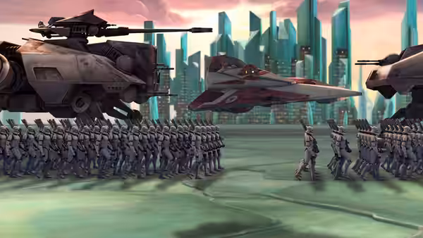 A scene from Star Wars: The Clone Wars