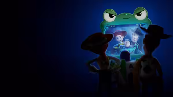 Toys watch a green frog device displaying figures on its screen