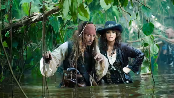 Johnny Depp as Jack Sparrow in Pirates of the Caribbean: On Stranger Tides (2011)