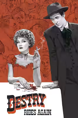 Destry Rides Again poster