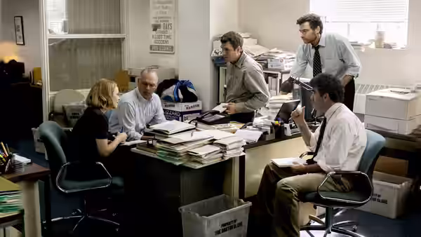 Michael Keaton as Walter 'Robby' Robinson in Spotlight (2015)