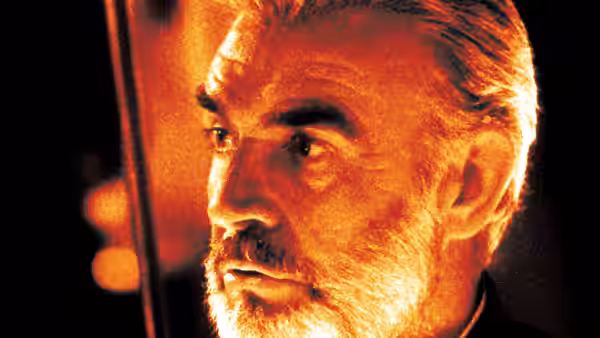 Capt. Marko Ramius (Sean Connery) turns his head in profile