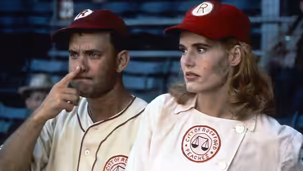 Geena Davis as Dottie Hinson (C) in A League of Their Own (1992)