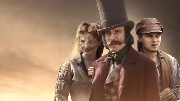 Jenny Everdeane (Cameron Diaz) with Bill 'The Butcher' Cutting and Amsterdam Vallon