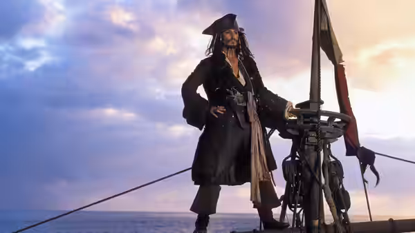 Johnny Depp as Jack Sparrow in Pirates of the Caribbean: The Curse of the Black Pearl (2003)