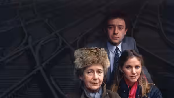 A scene from Caught on a Train