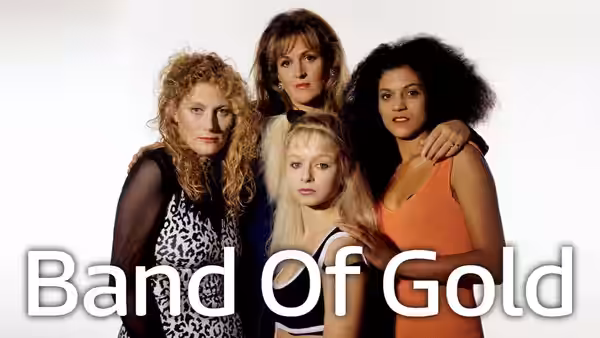 Rose Garrity (Geraldine James), Carol Johnson (Cathy Tyson), Anita Braithwaite (Barbara Dickson) and Tracy Richards (Samantha Morton) pose together