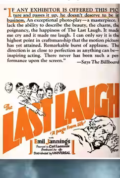 The Last Laugh poster 2