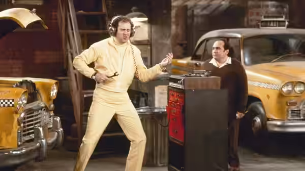 A scene from Taxi