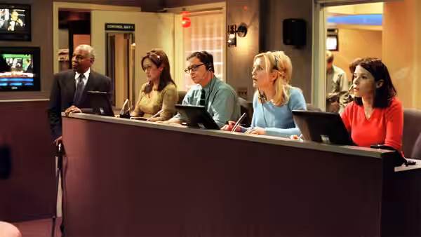 A scene from Sports Night