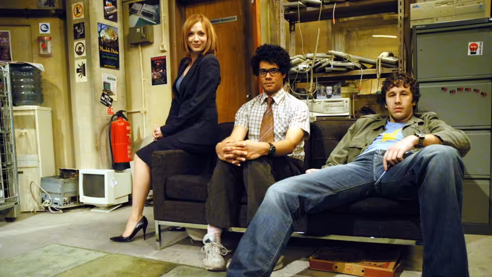 A scene from The IT Crowd