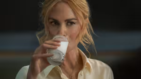 Romy (Nicole Kidman) drinking from a glass of milk